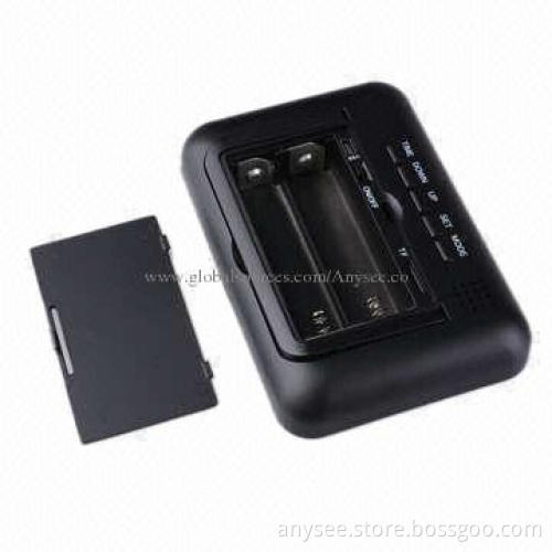 Tiny Digital Clock Spy Camera, Real-time Video and Audio Recording
